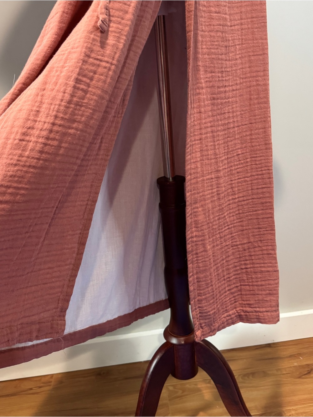 Oddbird Aydin House Wrap Dress Canyon Rose Turksish Cotton Gauze Lagenlook XL - Picture 12 of 16